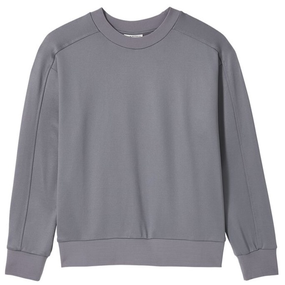 Tech Terry Sweatshirt - New With Tags - NEVER WORN - Mid Grey - Picture 5 of 5